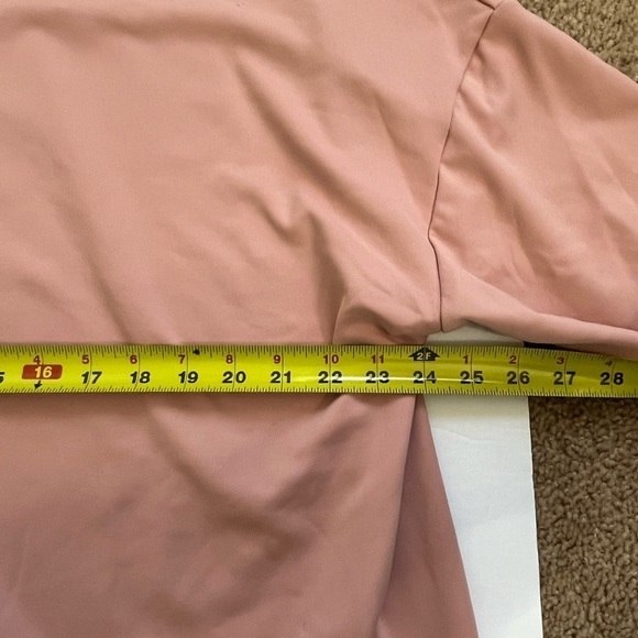 Sweaty Betty Mock Neck Sweatshirt XXL Pink Soft See Description* - Picture 7 of 11